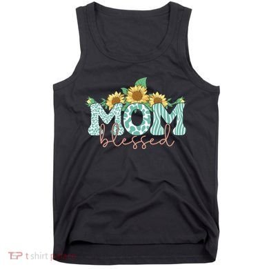 Blessed Mom Sunflower Cute Tank Top