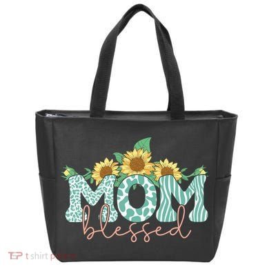 Blessed Mom Sunflower Cute Tote Bag