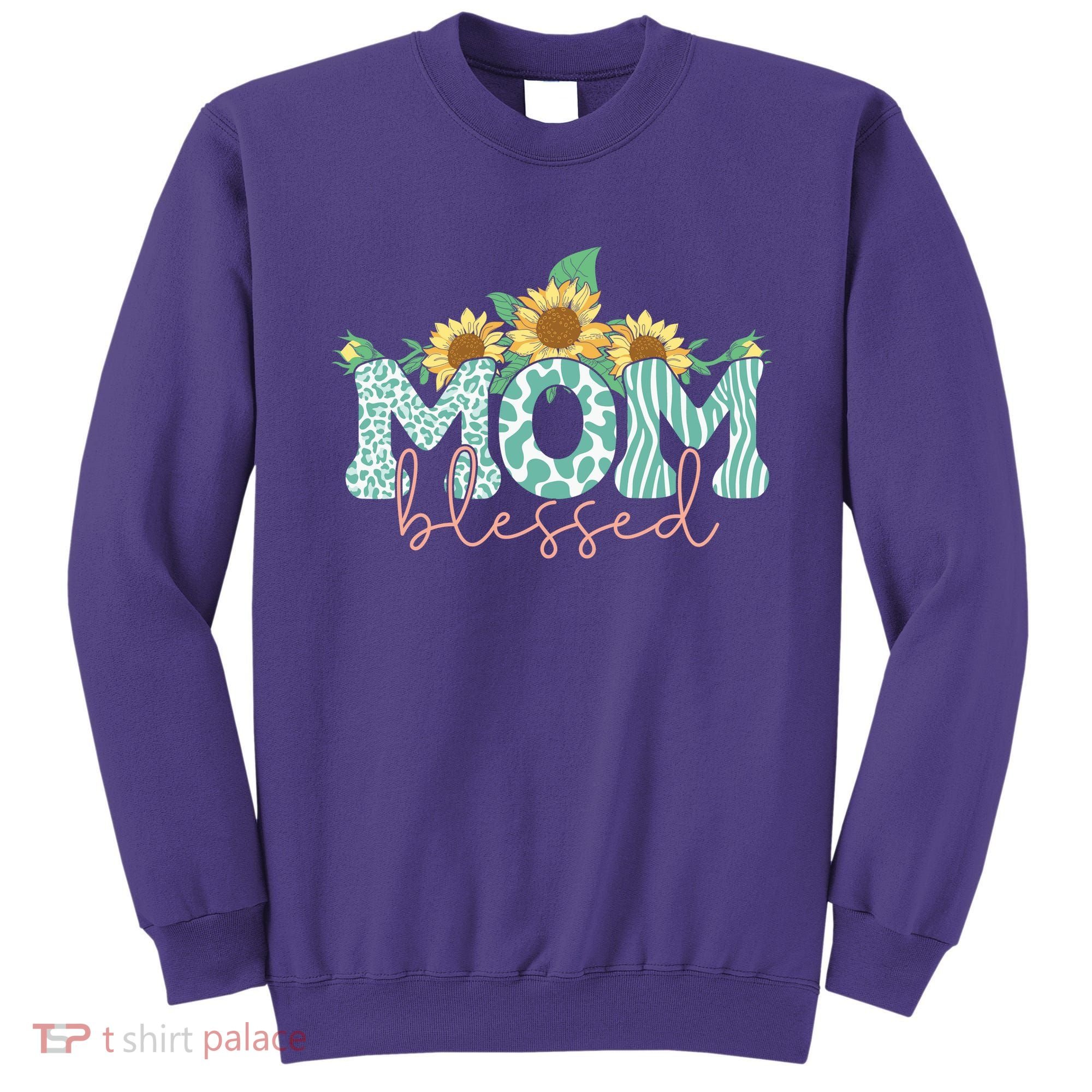 Blessed Mom Sunflower Cute Sweatshirt