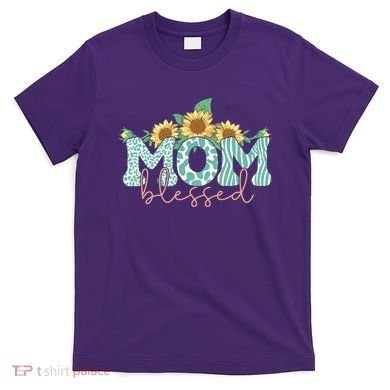 Blessed Mom Sunflower Cute T-Shirt