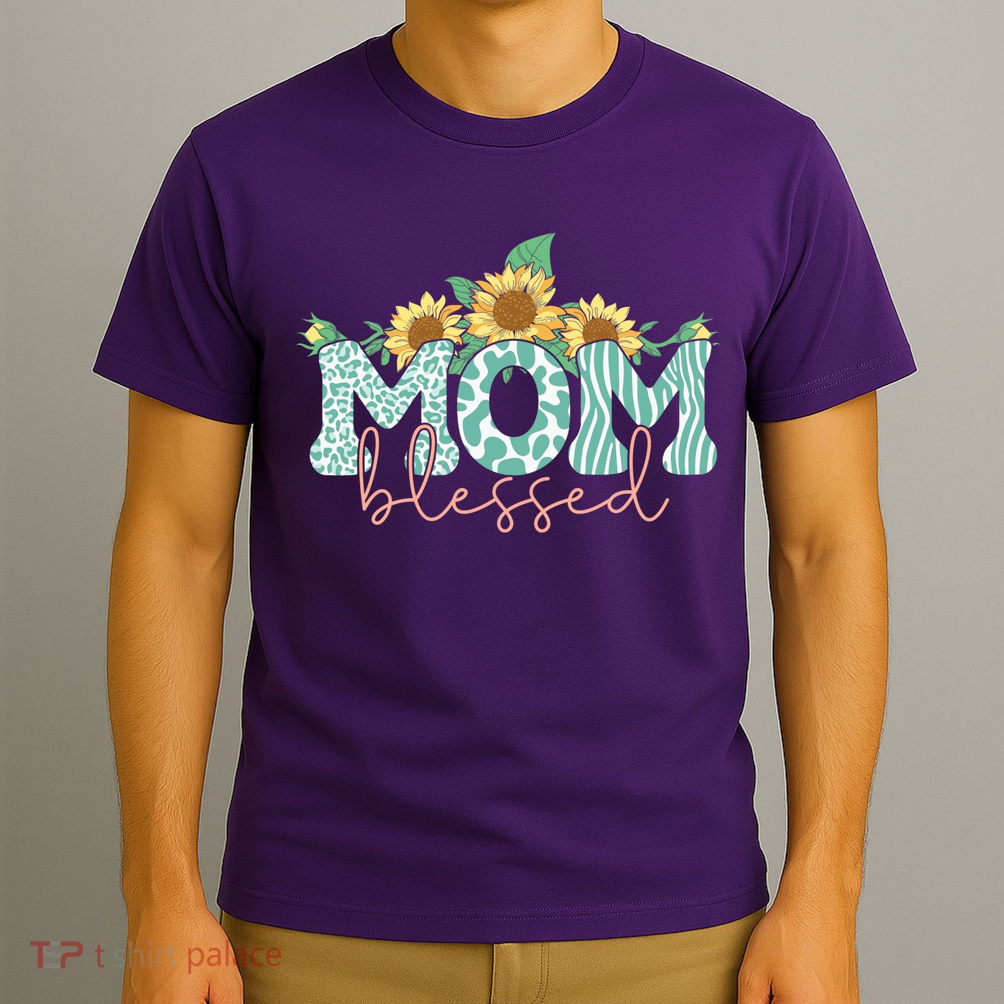 Blessed Mom Sunflower Cute T-Shirt