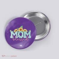 Blessed Mom Sunflower Cute Button thumb 0