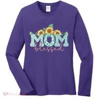 Blessed Mom Sunflower Cute Women's Long Sleeve Shirt thumb 0