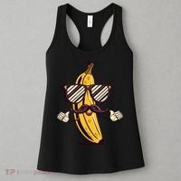 Banana Mustache Sunglasses Face Funny Fruit Cool Banana Gift Women's Tank Top thumb 3