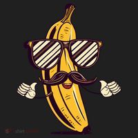 Banana Mustache Sunglasses Face Funny Fruit Cool Banana Gift Hat thumb 2