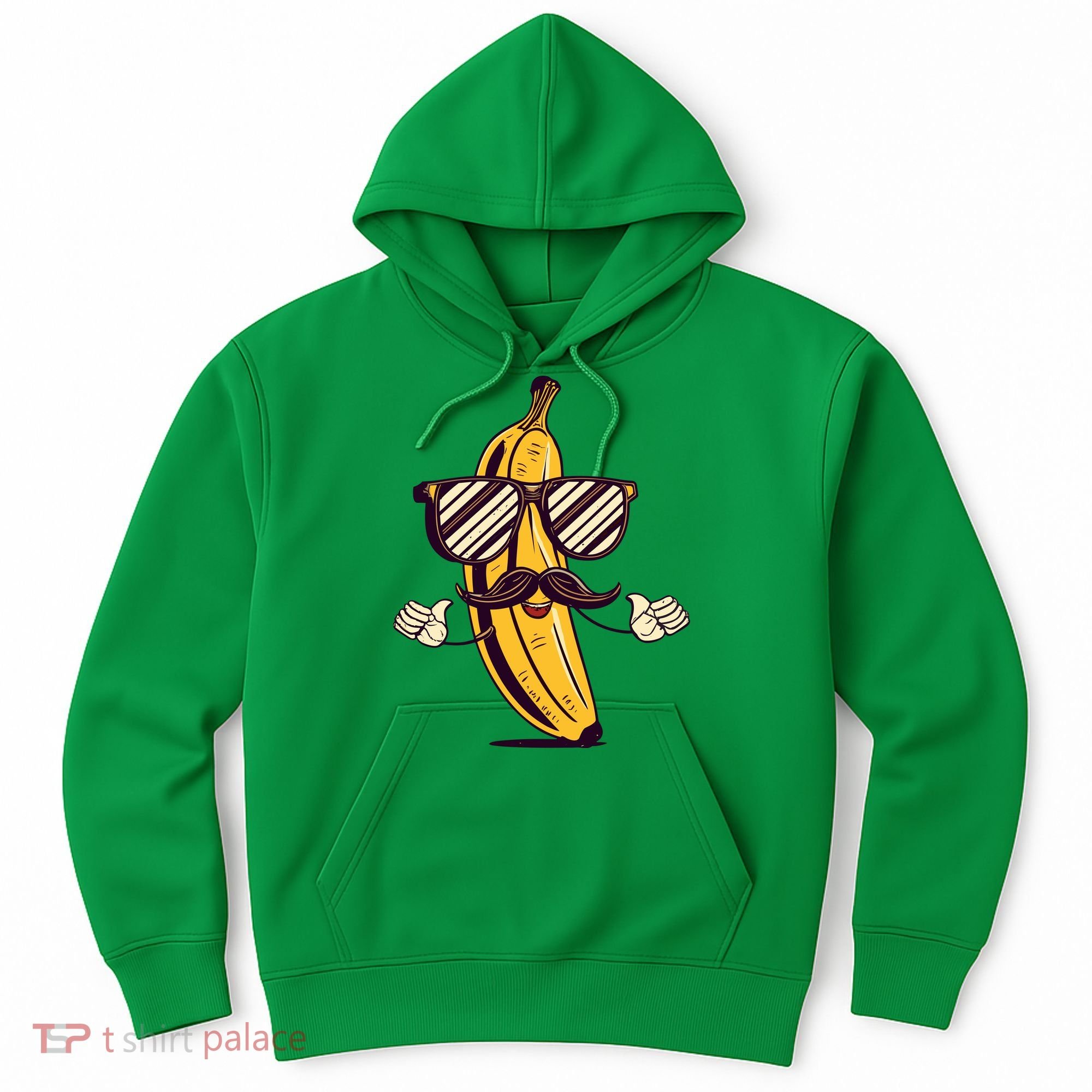 Banana Mustache Sunglasses Face Funny Fruit Cool Banana Gift Hoodie