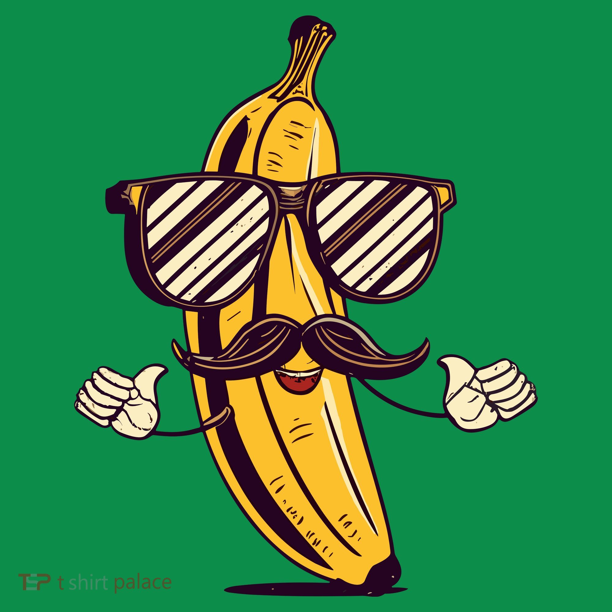 Banana Mustache Sunglasses Face Funny Fruit Cool Banana Gift Sweatshirt