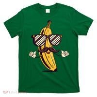 Banana Mustache Sunglasses Face Funny Fruit Cool Banana Gift T-Shirt thumb 0