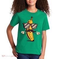 Banana Mustache Sunglasses Face Funny Fruit Cool Banana Gift Kids T-Shirt thumb 2