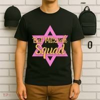 Bat Mitzvah Squad Girl Jewish Star Of David 13 Years Old T-Shirt thumb 6