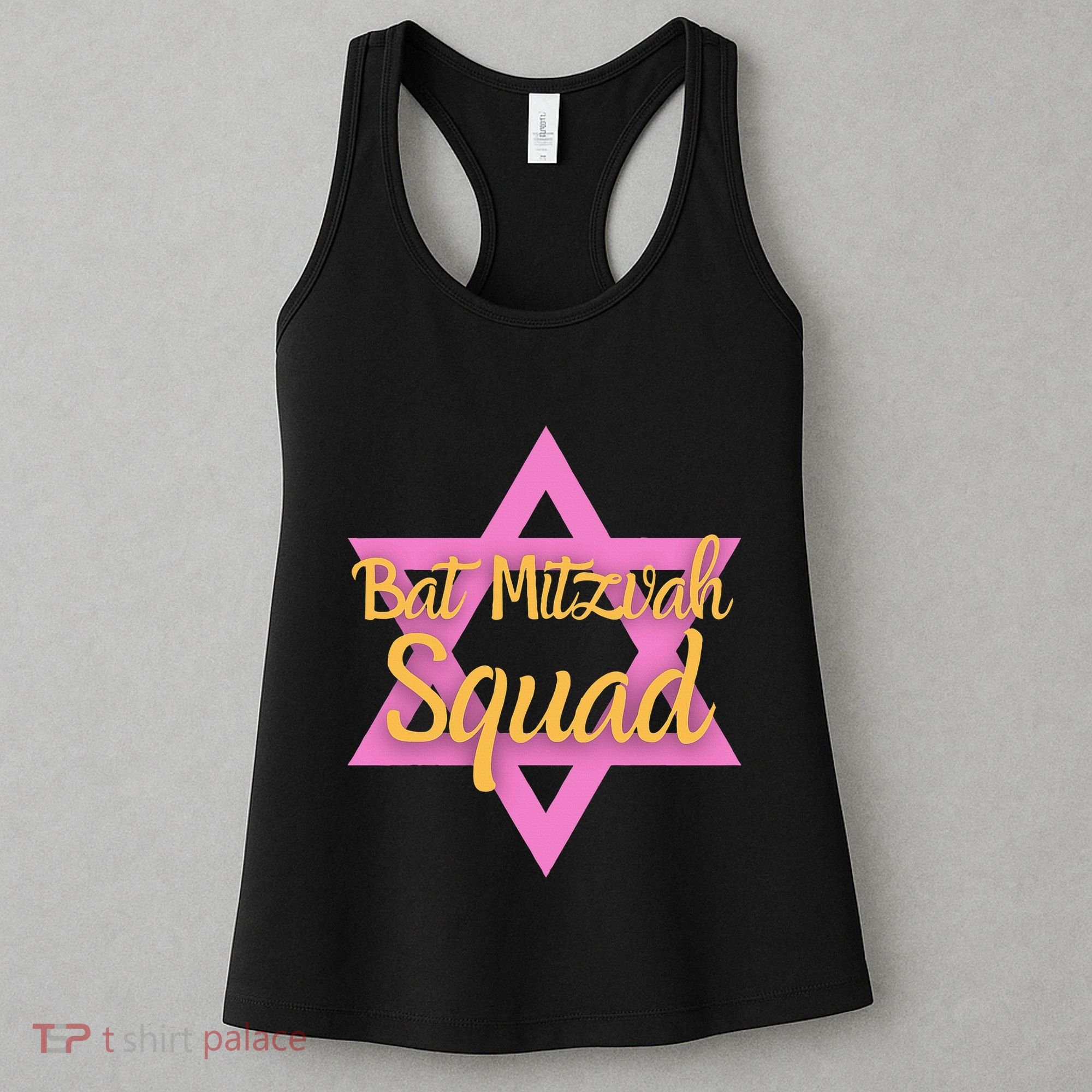 Bat Mitzvah Squad Girl Jewish Star Of David 13 Years Old Women's Tank Top