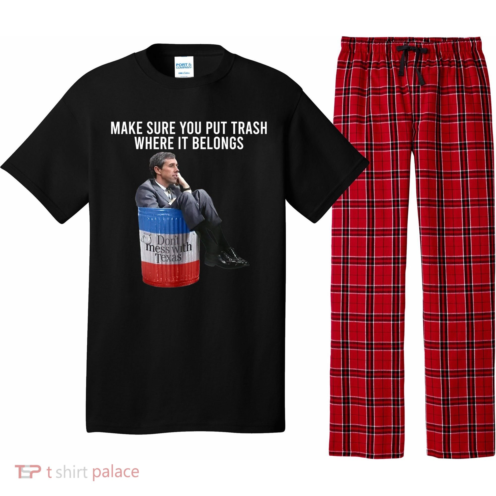 Beto Make Sure You Put Trash Where It Belongs Pajama Set