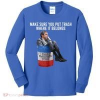 Beto Make Sure You Put Trash Where It Belongs Kids Long Sleeve Shirt thumb 0