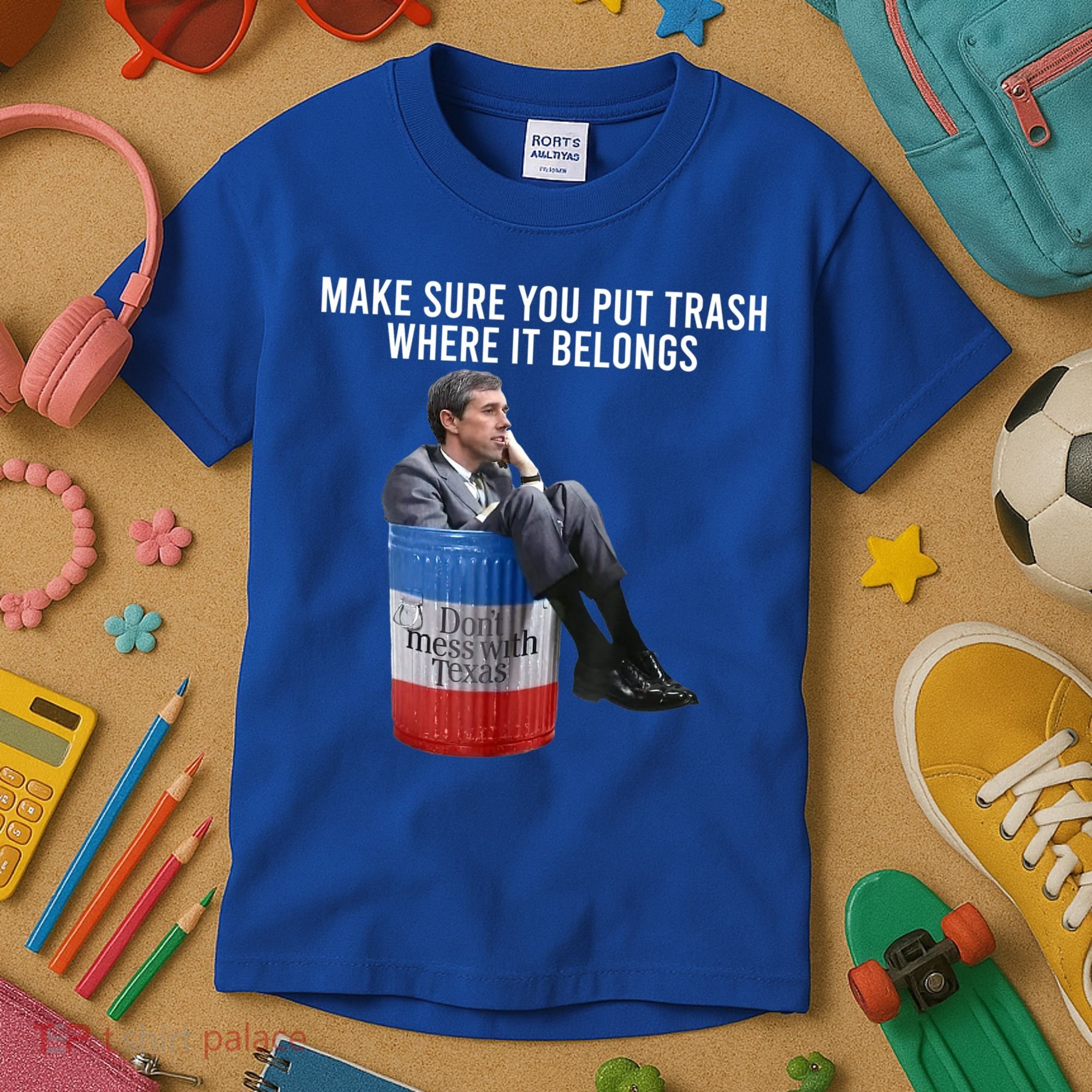 Beto Make Sure You Put Trash Where It Belongs Kids T-Shirt