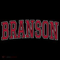 Branson Missouri Souvenir Varsity Style Red Text Backpack thumb 2