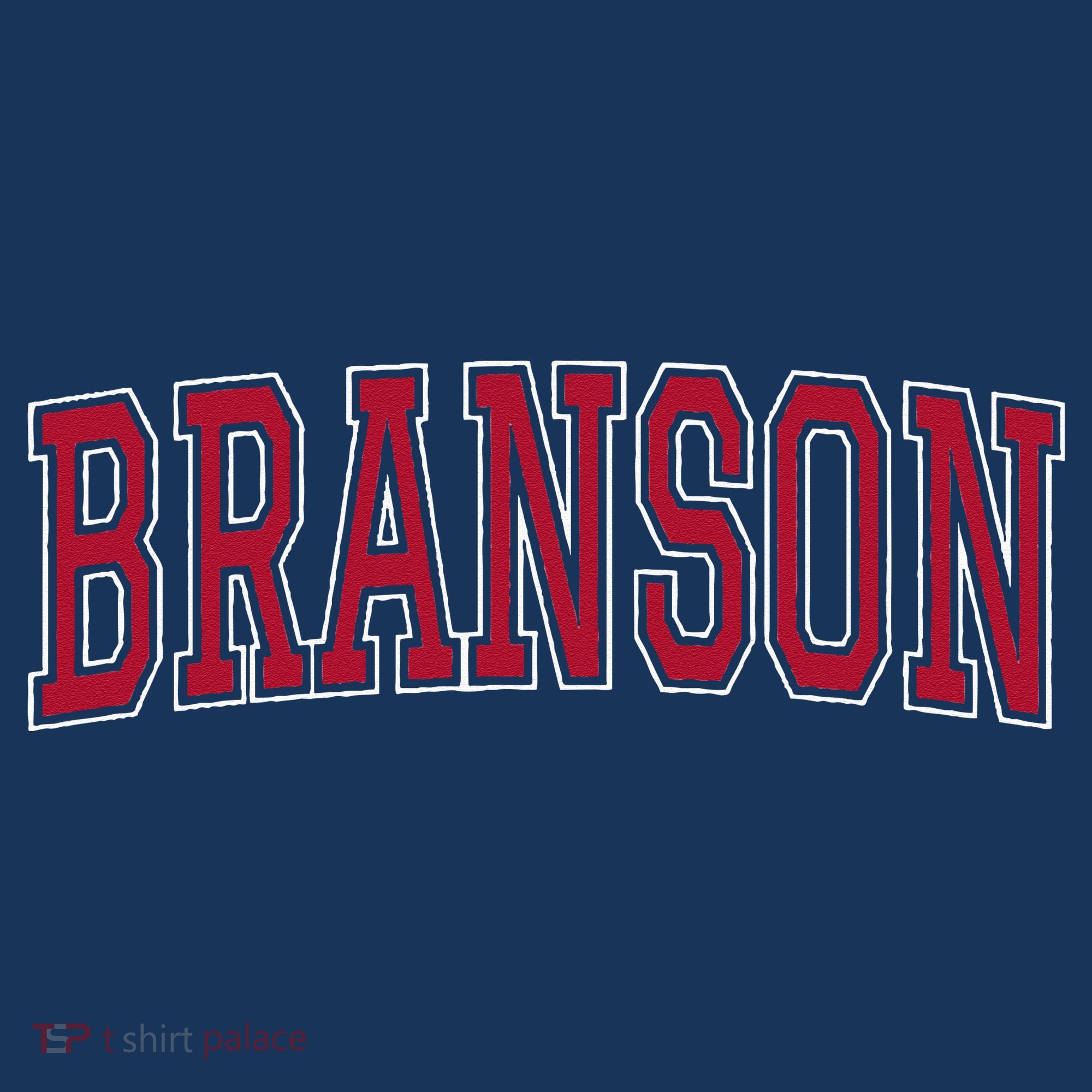 Branson Missouri Souvenir Varsity Style Red Text Beanie