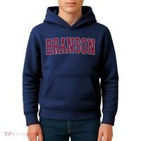 Branson Missouri Souvenir Varsity Style Red Text Kids Hoodie thumb 4