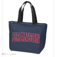 Branson Missouri Souvenir Varsity Style Red Text Tote Bag thumb 3