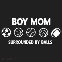 Boy Mom Surrounded By Balls Meaningful Gift Women's Sweatshirt thumb 2