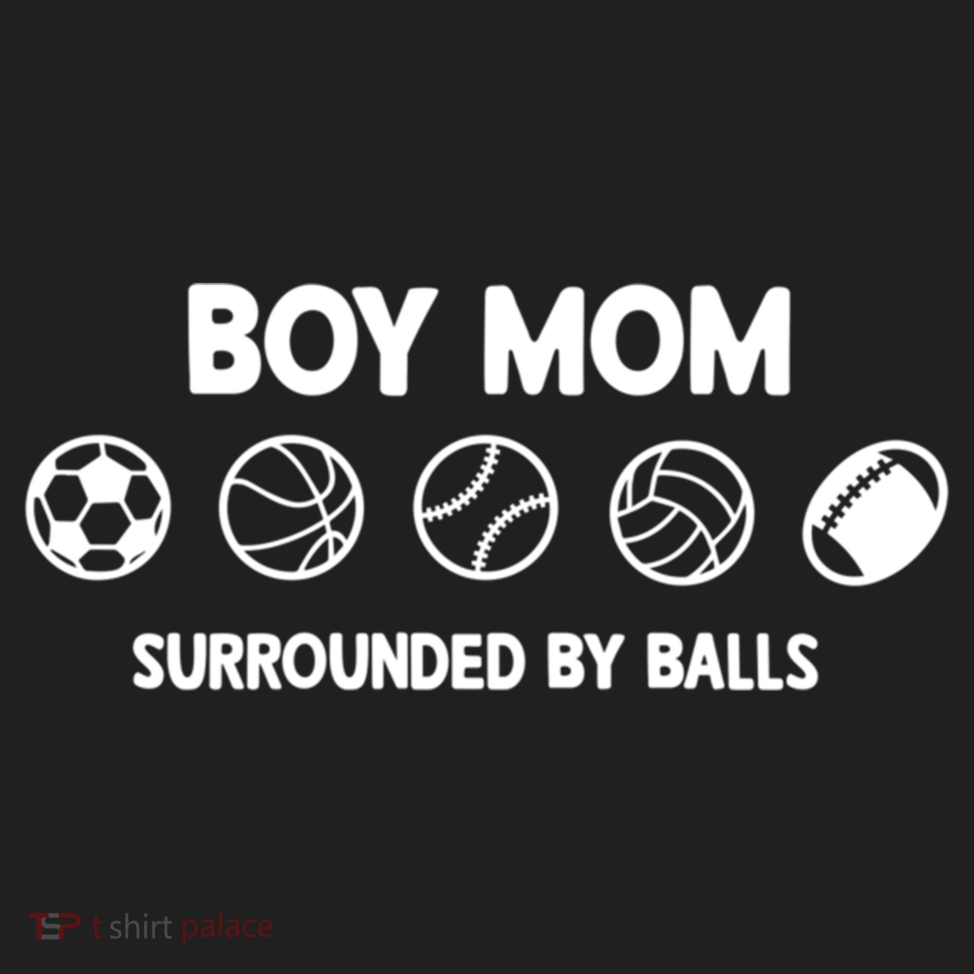 Boy Mom Surrounded By Balls Meaningful Gift Women's Sweatshirt