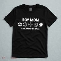 Boy Mom Surrounded By Balls Meaningful Gift T-Shirt thumb 5