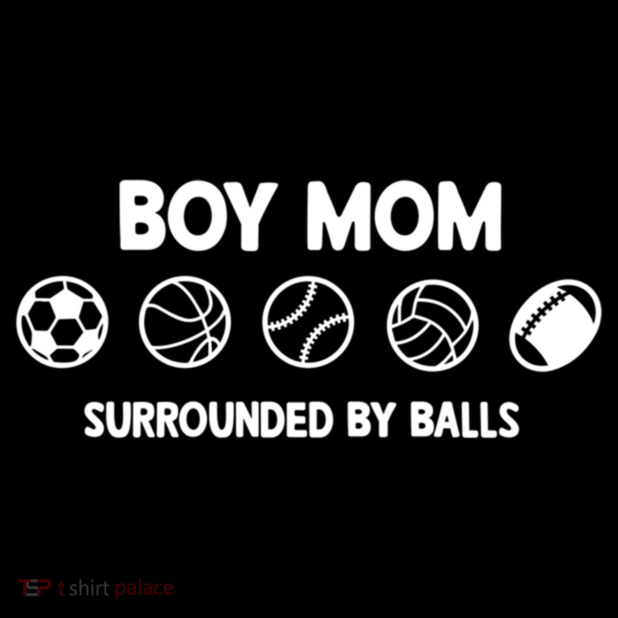 Boy Mom Surrounded By Balls Meaningful Gift Women's Hoodie