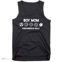 Boy Mom Surrounded By Balls Meaningful Gift Tank Top thumb 0