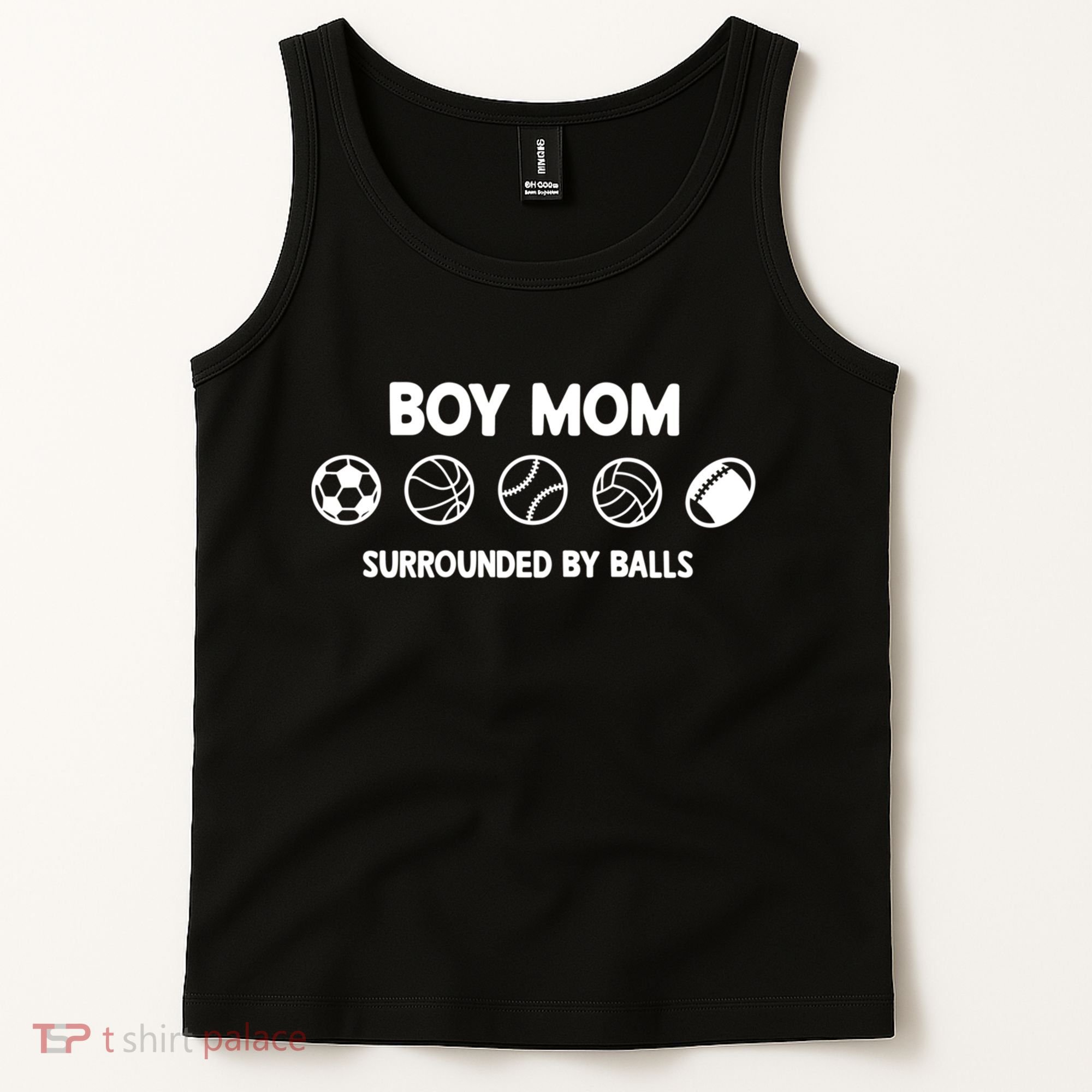 Boy Mom Surrounded By Balls Meaningful Gift Tank Top