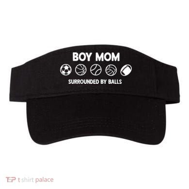 Boy Mom Surrounded By Balls Meaningful Gift Visor