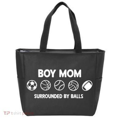 Boy Mom Surrounded By Balls Meaningful Gift Tote Bag