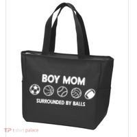 Boy Mom Surrounded By Balls Meaningful Gift Tote Bag thumb 3