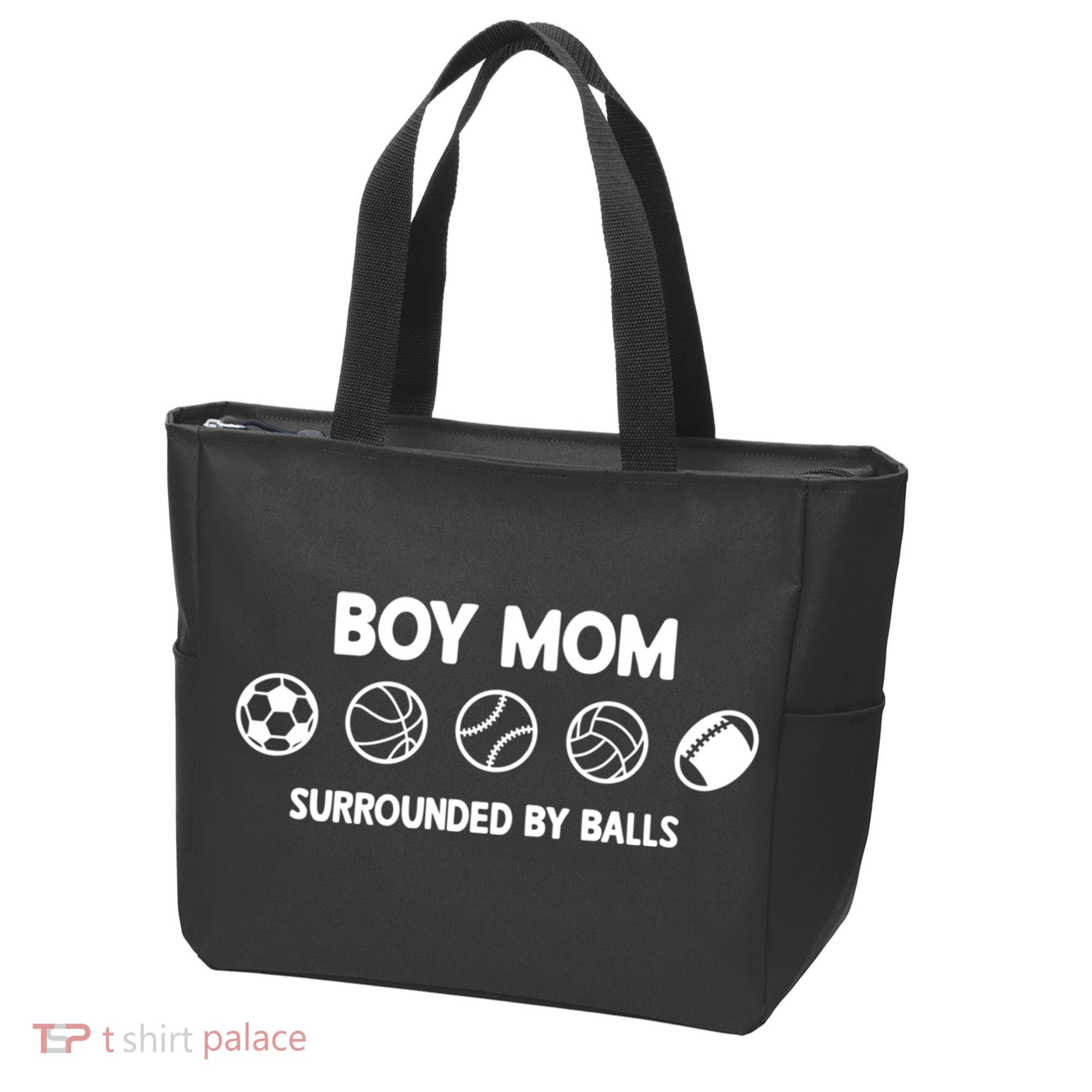 Boy Mom Surrounded By Balls Meaningful Gift Tote Bag