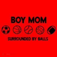 Boy Mom Surrounded By Balls Meaningful Gift Santa Hat thumb 1