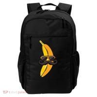 Banana Mustache Sunglasses Face Funny Fruit Cool Banana Gift Backpack thumb 0