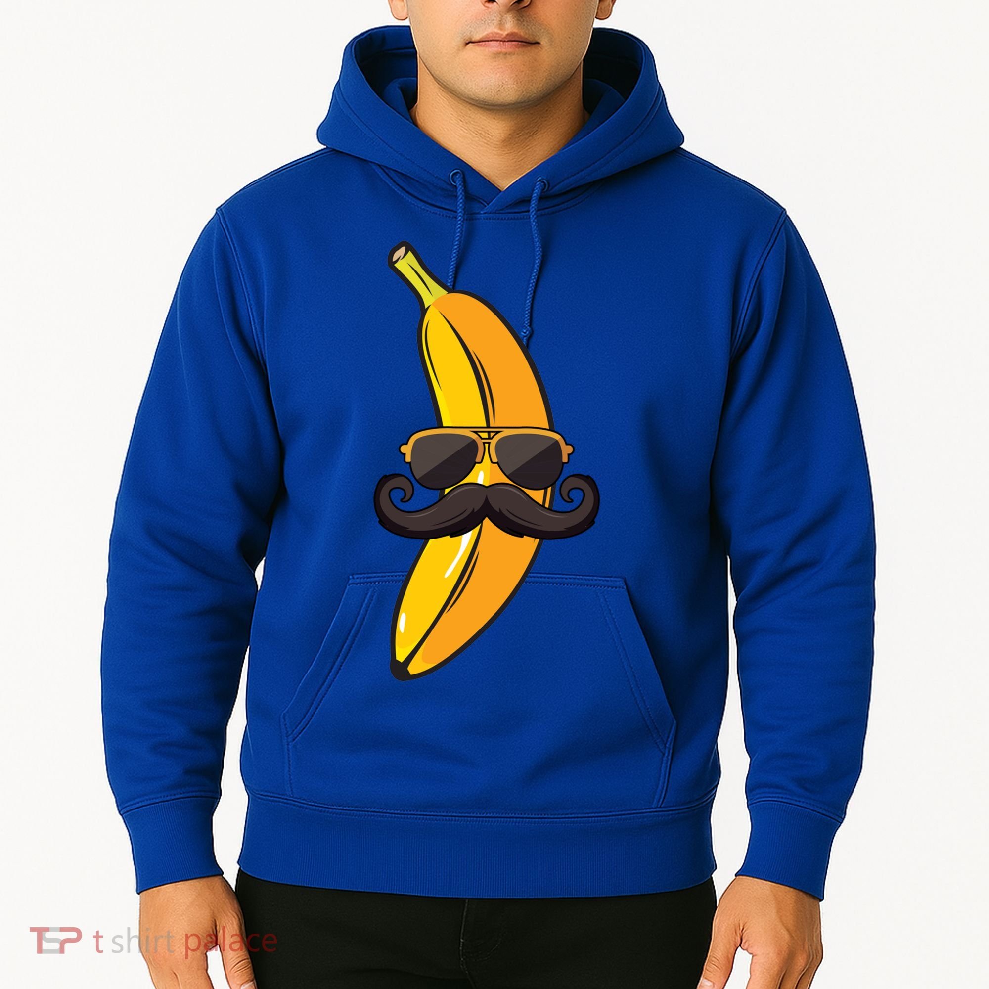 Banana Mustache Sunglasses Face Funny Fruit Cool Banana Gift Hoodie