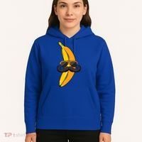 Banana Mustache Sunglasses Face Funny Fruit Cool Banana Gift Hoodie thumb 5