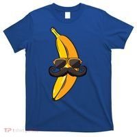 Banana Mustache Sunglasses Face Funny Fruit Cool Banana Gift T-Shirt thumb 0