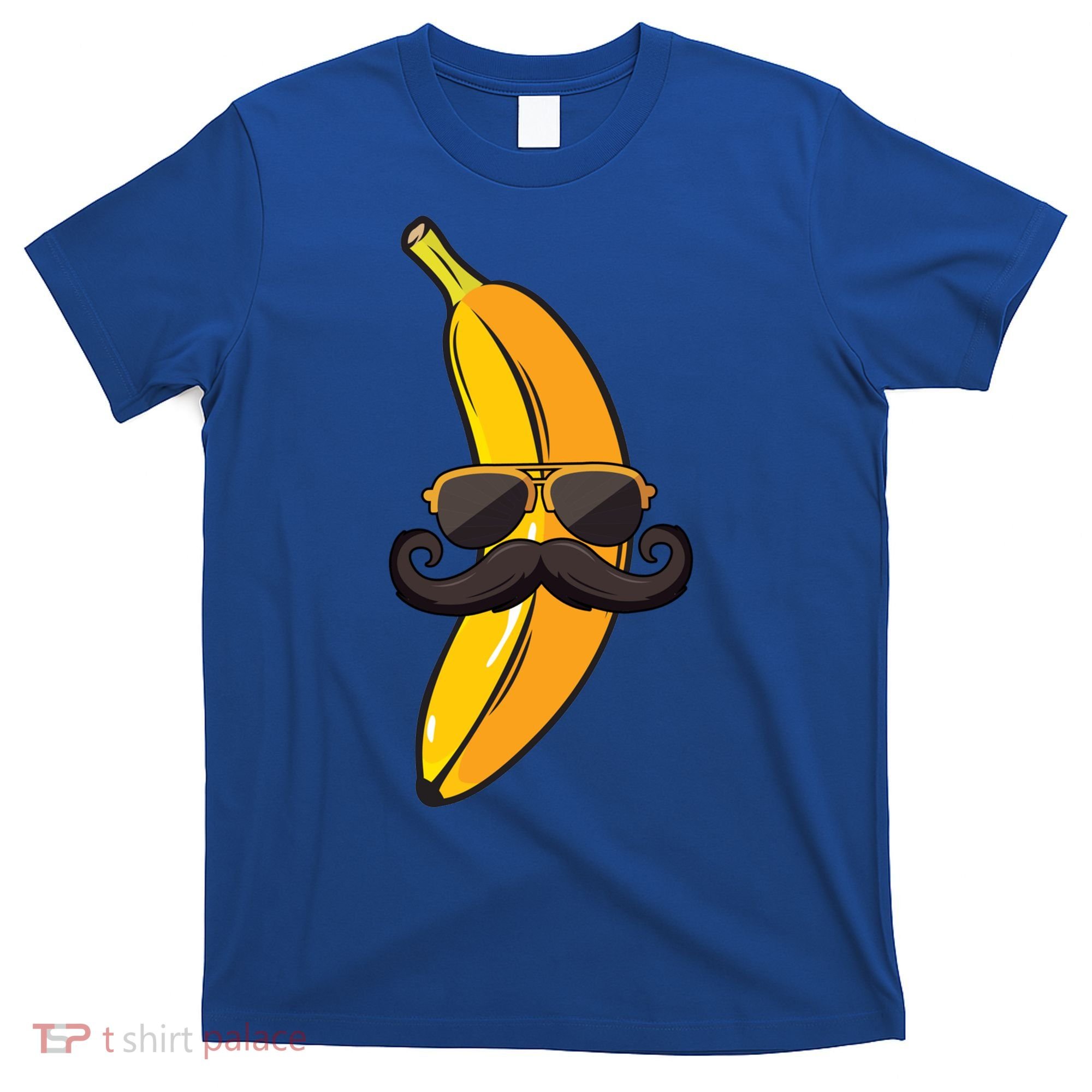 Banana Mustache Sunglasses Face Funny Fruit Cool Banana Gift T-Shirt