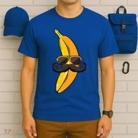 Banana Mustache Sunglasses Face Funny Fruit Cool Banana Gift T-Shirt thumb 6