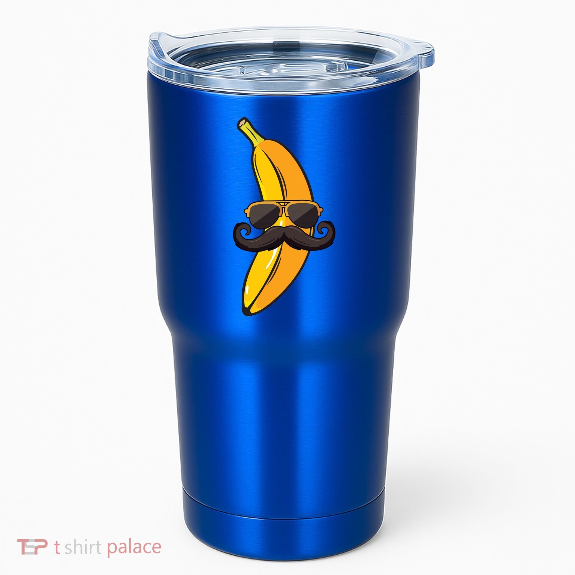 Banana Mustache Sunglasses Face Funny Fruit Cool Banana Gift Tumbler