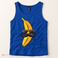 Banana Mustache Sunglasses Face Funny Fruit Cool Banana Gift Tank Top thumb 2