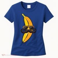 Banana Mustache Sunglasses Face Funny Fruit Cool Banana Gift Women's T-Shirt thumb 0