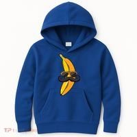 Banana Mustache Sunglasses Face Funny Fruit Cool Banana Gift Kids Hoodie thumb 0