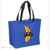 Banana Mustache Sunglasses Face Funny Fruit Cool Banana Gift Tote Bag thumb 2