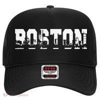 Boston Massachusetts Skyline Graphic Apparel Hat thumb 0