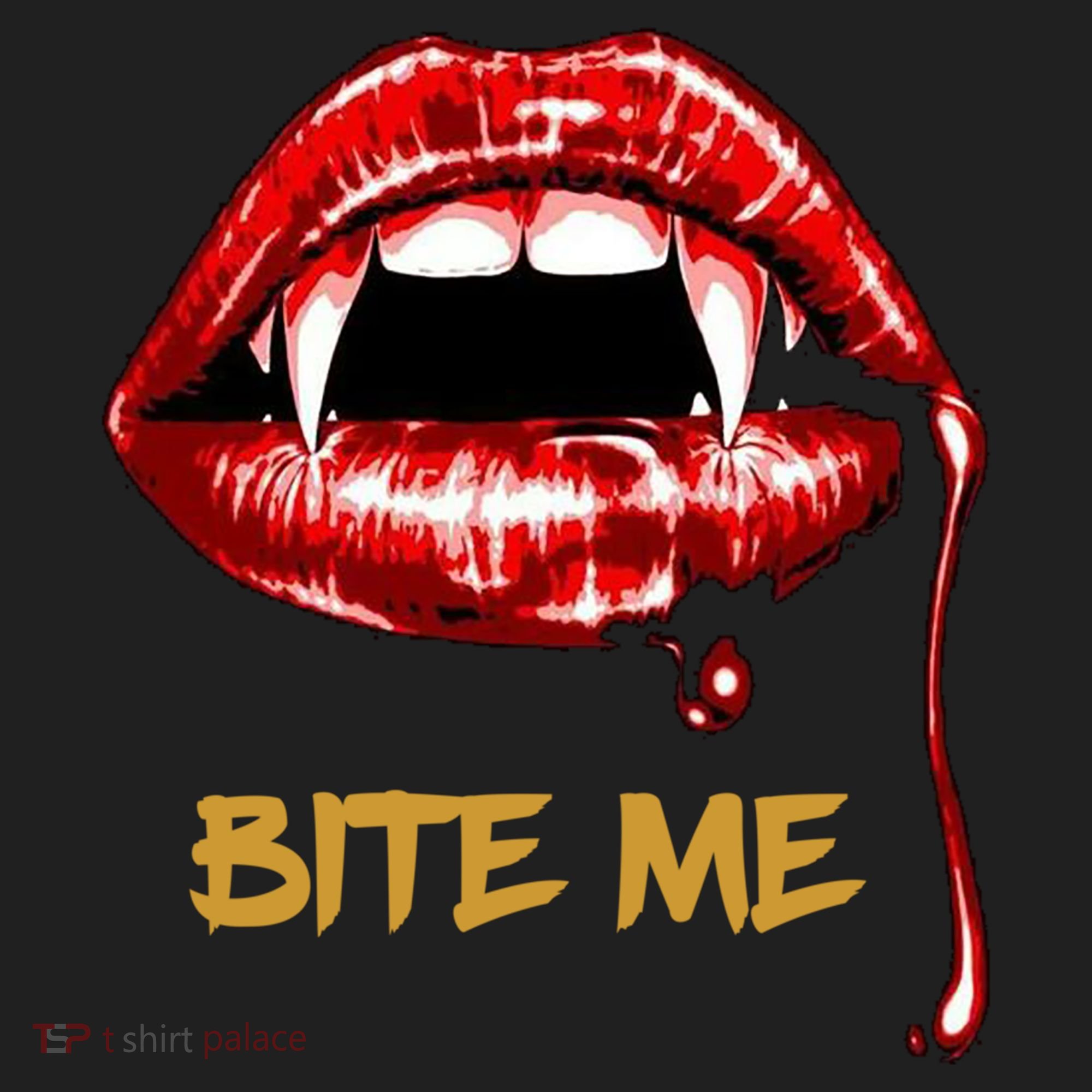 Bite Me Sexy Vampire Lips Halloween Novelty Gift Beanie