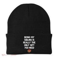 Being My Sibling Is Really The Only Gift You Need Box Xmas Cute Gift Beanie thumb 0
