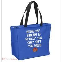Being My Sibling Is Really The Only Gift You Need Box Xmas Cute Gift Tote Bag thumb 2