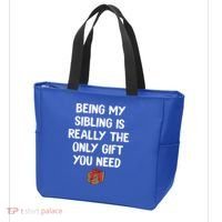 Being My Sibling Is Really The Only Gift You Need Box Xmas Cute Gift Tote Bag thumb 3