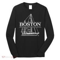 Boston Massachusetts Souvenir Sailing Great Gift Long Sleeve Shirt thumb 0